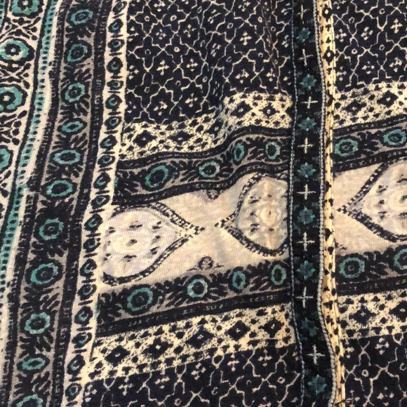 Lucky Brand bohemian floral print tank top with embroidery accent - Picture 7 of 13